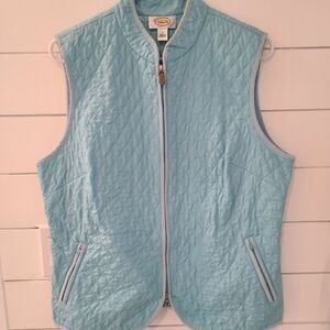 Talbots sleeveless quilted vest Large